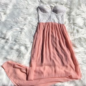 Long Strapless Summer Dress